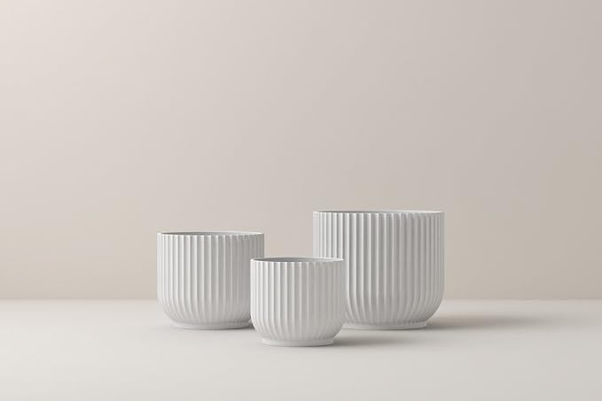 Lyngby Porcelaen Flowerpot | White Porcelain | 5.7 Inches