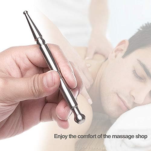FeelFree Sport Acupuncture Pen-TMJ Massager Deep Tissue Massage Tool-Trigger Point Massage Relief Pain Therapy Tools Full Body Relaxing Trigger Self-Massage Acupressure Bar (A)