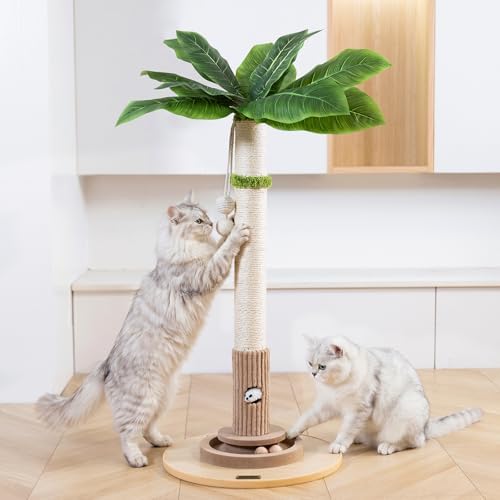 Woochpet 35"Cat Scratching Posts,Interactive Cat Toys For Indoor Large Cats
