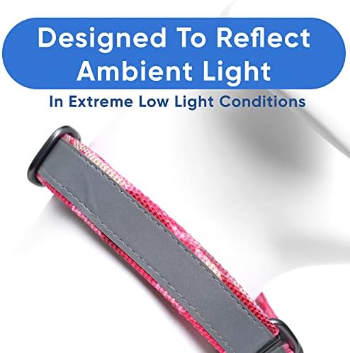 Pawtitas Martingale Dog Collar Puppy Collar Reflective Dog Collar Training Dog Collar Behavioral Dog Collar Medium Dog Collar Camouflage Pink Dog Collar