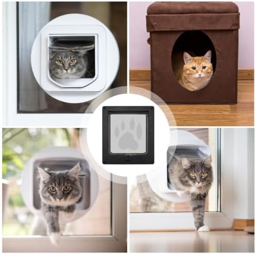 Multiuse Magnetic Safety Waterproof Smart Window Cat Flap