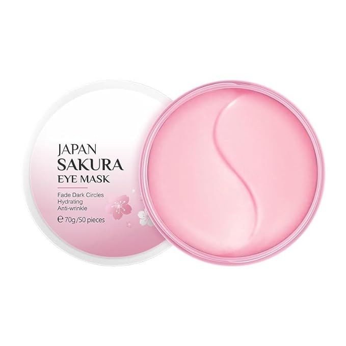 1 Box Sakura Eye Mask Soothing Lifting Firming Moisturizing Firming Eye Mask, 70g / 50 Pieces