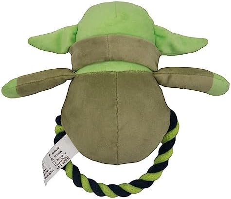Buckle-Down Dog Toy, Plush and Round Rope Star Wars The Child Green Black