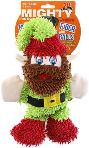 MIGHTY® 2 Pack Microfiber Medium Elf Ultra Durable Plush Dog Toy
