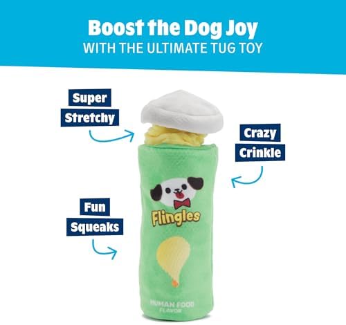 BarkBox Flingles Can Dog Toy - Toy for Small to Medium Dogs