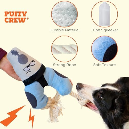 Squeaky Dog Plush Toy, Tools Bite_Stick Collection, 12", for Various Sized Dogs (Pliers, Large)