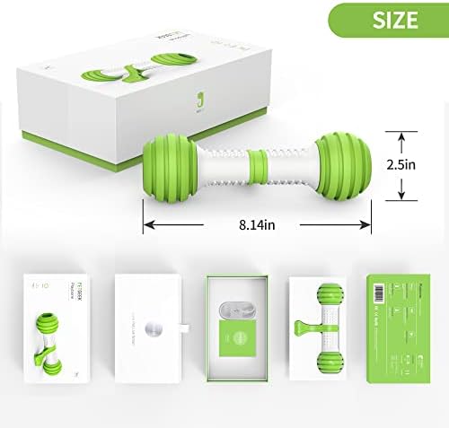 PETGEEK Interactive Dog Toys, Motion Activated Electronic Dog Toy Interactive Dog Bone Toys for Medium Large Dogs, USB Rechargeable Automatic Dog Toy for Boredom and Stimulating (Green)
