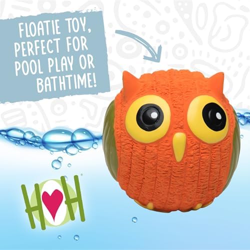 HuggleHounds Ruff-Tex Latex Ball Dog Toy - Dog Toys Rubber, Puppy Toys, Puppy Essentials, Heavy Duty Squeaky Ball for Small, Medium & Large Dogs, All Breeds - Finn the Shark, Large