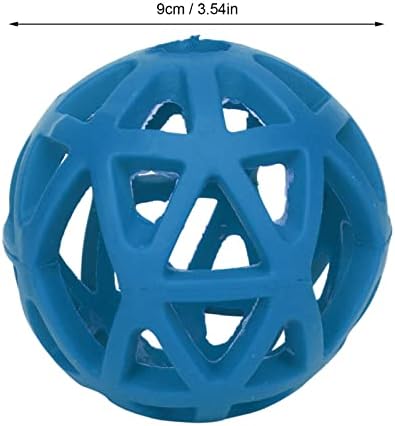 Dog Toy Ball - Hollow Dog Ball Bite Teeth Grinding Interactive Rubber Pet Chewing Ball Toy for Indoor Outdoor (Medium)