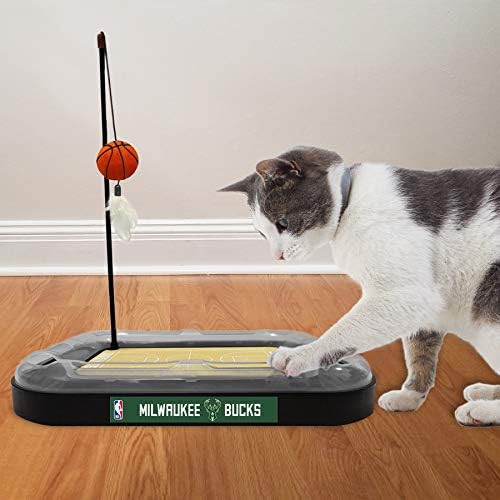 Pets First Milwaukee Bucks Basketball Cat Scratcher Toy