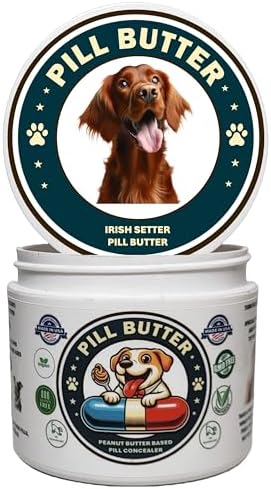 Peanut Butter Dog Pill Wrap - Irish Setter Label
