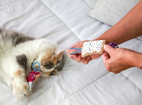 Quirky Kitty Flingin Purr Tarts Catnip Filled Interactive Cat Toys, 2 Pack