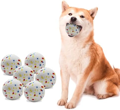 6-Pack Dog Toy Balls, 2.3-Inch ETPU Material, Replacement Balls for Automatic Ball Launcher Machine, Perfect for Small & Medium Dogs, Perfect for 2.3-Inch Automatic Thrower