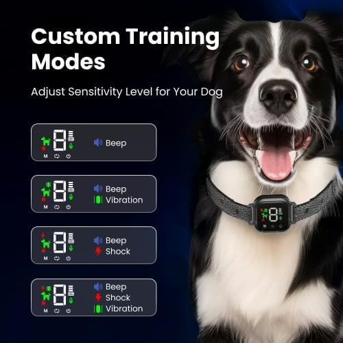 NoBark Smart Anti-bark Dog Collar (Black)