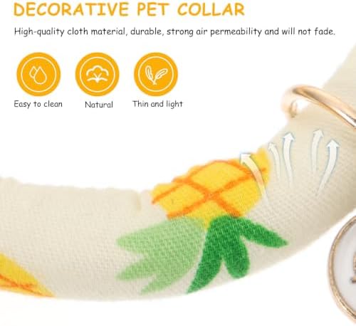 2pcs Adjustable PET Collar with Fine Stitching Delicate Cloth Neckwear