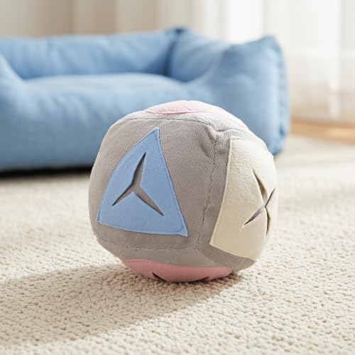 Rabbit Snuffle Ball Treat Dispenser for Bunnies and Rabbits Cloth Material Exercise Enrichment and Mental Stimulation Ball with Smooth Surface for Indoor and Open Areas