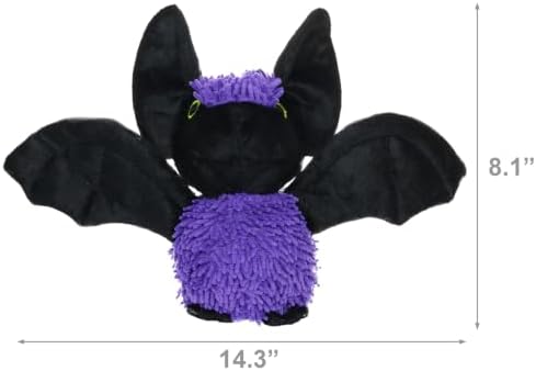 MIGHTY® 2 Pack Microfiber Medium Bat Ultra Durable Plush Dog Toy