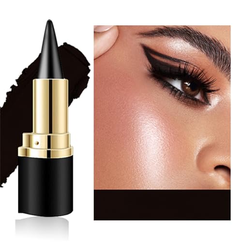 BONNIE CHOICE 2Pcs Black Gel Eyeliner Pencil, Halloween Makeup Waterproof Long Wear Natural Eye Lip Face Paint Stick Smudge Proof Matte Liquid Eyeliner Cream Black Smokey Eye Liners Eyeshadow Crayon