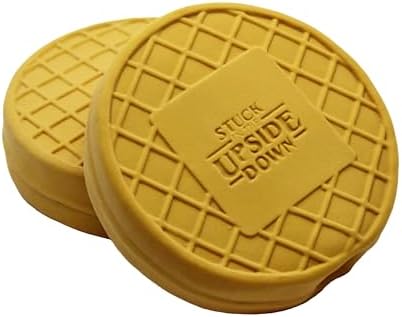 design LAB, Inc. Stranger Things Official Merchandise | Chew Toys for Dogs | 2-Pack Rubber Toy Waffles | Collectible Dog Toy Squeaks for Interactive Play