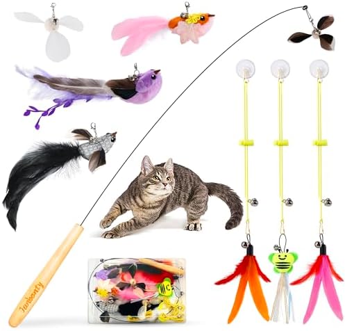 Cat Bird Toy for Indoor Cats Self Play