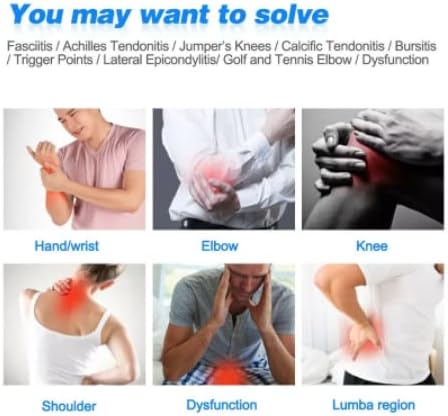 Muscle Massage Gun Impulse Gun Deep Tissue Percussion Muscle Massager for Neck Back, Shoulder Body Pain Relief Electric Spine Chiropractor 7 Heads Chiropractic Adjustment Tool