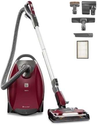 Kenmore Elite 700 Series Bagged Canister Vacuum with Hair Eliminator | Pet Friendly Design, 2-Motor Powerful Suction, HEPA and Auto Cord Rewind for Carpets, Hard Floor and Upholstery - 81715