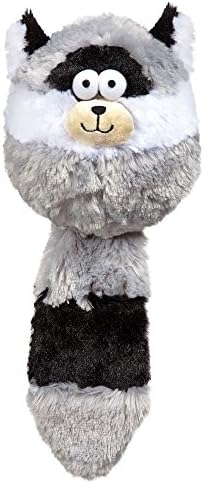 Zanies Funny Furry Fatty Pet Dog Toy, Raccoon