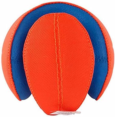 Chuckit! Kick Fetch Ball Dog Toy, Large (8 Inch) & Indoor Fetch Ball Dog Toy (4.75 Inch), Orange and Blue