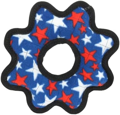 TUFFY® 2 Pack Gear Ring Medium Ultra Durable Plush Dog Toys