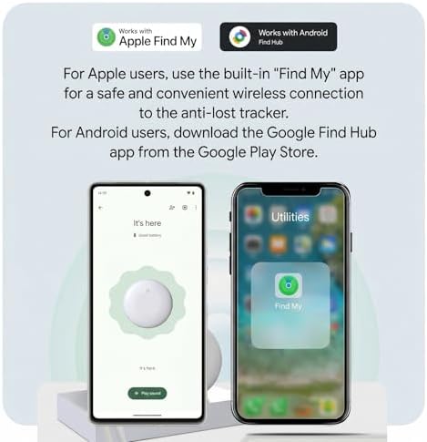 2026 Upgraded Pet GPS Tracker, 2 Pack, for Dogs, Cats & Small Animals, No Monthly Fee, IPX6 Waterproof, Works with Apple Find My & Google Find Hub, 365-Day Battery Life, Compatible with iOS & Android