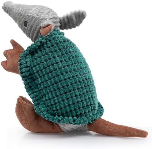Hollypet Armadillo Squeaky Dog Toys for Medium Large Dogs, 14"