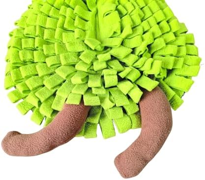 Vedem Small Animal Snuffle Mat Fleece Foraging Mats Interactive Feeding Toy Rabbit Guinea Pig Rat Hamster Anti Slip Treat Dispenser (Pear)