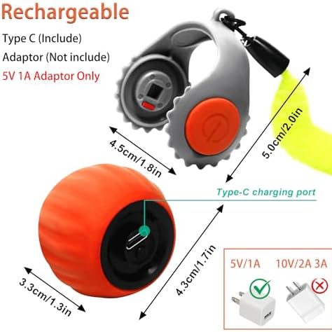 Interactive Cat Ball Speedy Tail 3.0 Pet Toy Rolling Ball, Interactive Toys for Indoor Cats, 360° Smart Automatic Dog Kitten Toy Turbo Tail Electronic Bouncing Balls Extra Tails (Red)