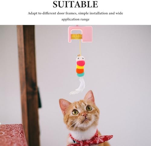 SEWACC Automatic Hanging Cat Teaser Door for Indoor Home Play