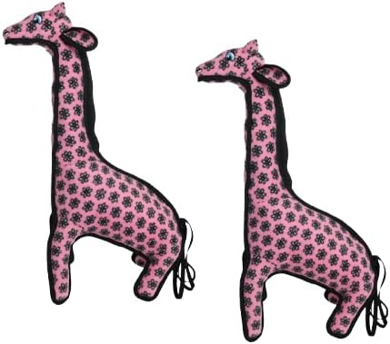TUFFY® - 2 Pack Original : Giraffe Dog Toy : Ultra Durable Plush Dog Toy with Multiple Layers & Reinforced Seams, Washable and Floats, Original Construction