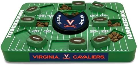 Pets First NCAA Virginia Large Puzzle Toy, Interactive Treat Dispenser, Slow Feeding Toy for Dogs, New Large Size