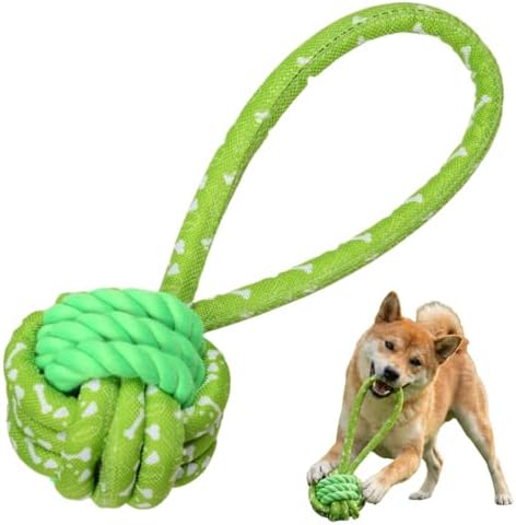 Tug of War Dog Toy with Ball, Interactive Dog Toys, Dog Rope Ball Toys