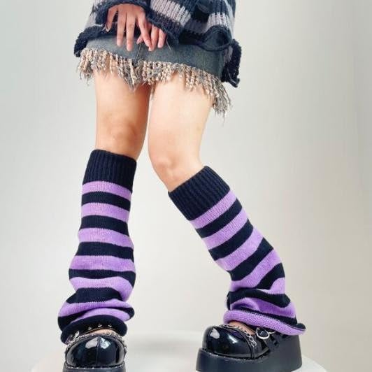 Sexybody Women's Leg Warmers Fashion Knit Warmers Long Socks Cute Y2K Kawaii Japanese Lolita Harajuku Accessories for Girls