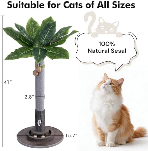 Woochpet 35"Cat Scratching Posts,Interactive Cat Toys For Indoor Large Cats