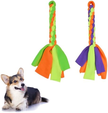 2 Pack Dog Fleece Rope Toy, Flirt Pole Replacement Toys