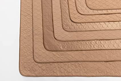 Reusable Dog Pee Pad, Waterproof Mat 41x41 in w/ Grommets, 1 Pack | 41x41 waterproof reusable pee pad with grommets for hanging, washable durable mat for dogs and puppies during whelping