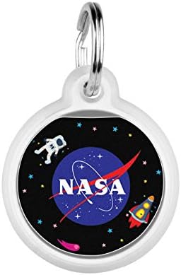 Pet ID Tag for Dog Cat with QR Passport Global Search System of Lost Pets - Digital ID Dog Tag - NASA