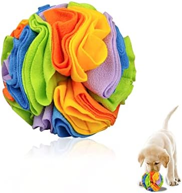 WishLotus Snuffle Ball (Rainbow), Interactive Pet Toy for Dogs, Slow Feeder, Stress Relief, Exercise Toy for Small/Medium Breeds