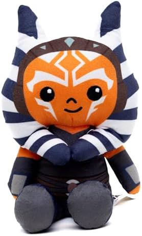 Star Wars Squeaky Plush Dog Toy for Large, Medium & Small Dogs, Ahsoka Tano, 3" x 6"
