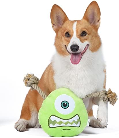 Disney for Pets Pixar Monsters Inc Mike Rope Head Dog Toy, 9 Inch