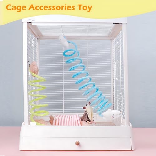 2Pcs Elastic Sugar Glider Climbing Rope Toys, Hanging Cage Accessory