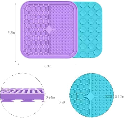 MateeyLife Lick Mat for Dogs & Cats, Slow Feeder Licking Pads for Boredom