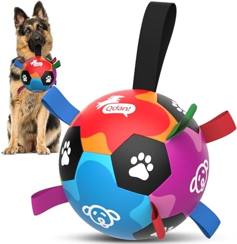 QDAN Dog Toys for Large Dogs, Durable Dog Balls for Aggressive Chewers