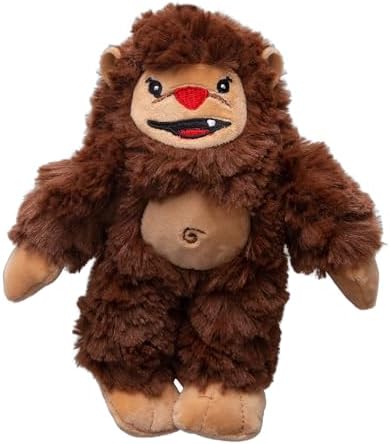 SNUG AROOZ Young Billy the Big Foot - Plush Dog Toy, Squeaks & Crinkles, Pet Multi-Sensory Play, Recycled Material, Soft-Cuddly Mythical Companion