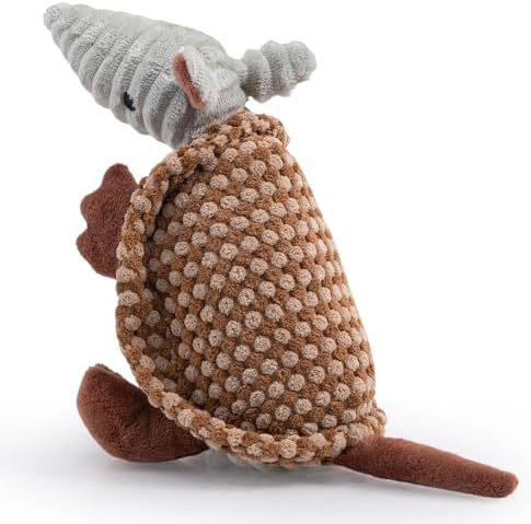 Hollypet Armadillo Squeaky Puppy Dog Toys for Small Medium Dogs, 8"